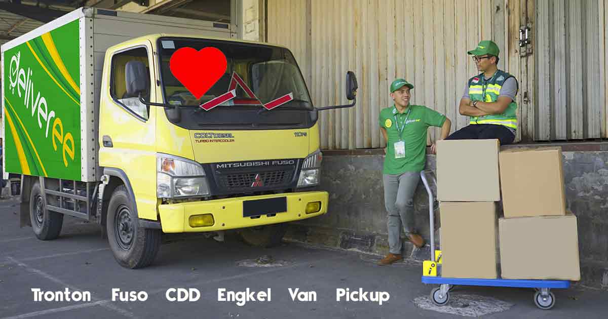 Sewa Truk Engkel Box  Mobil CDE Cintai 1jt Klien 