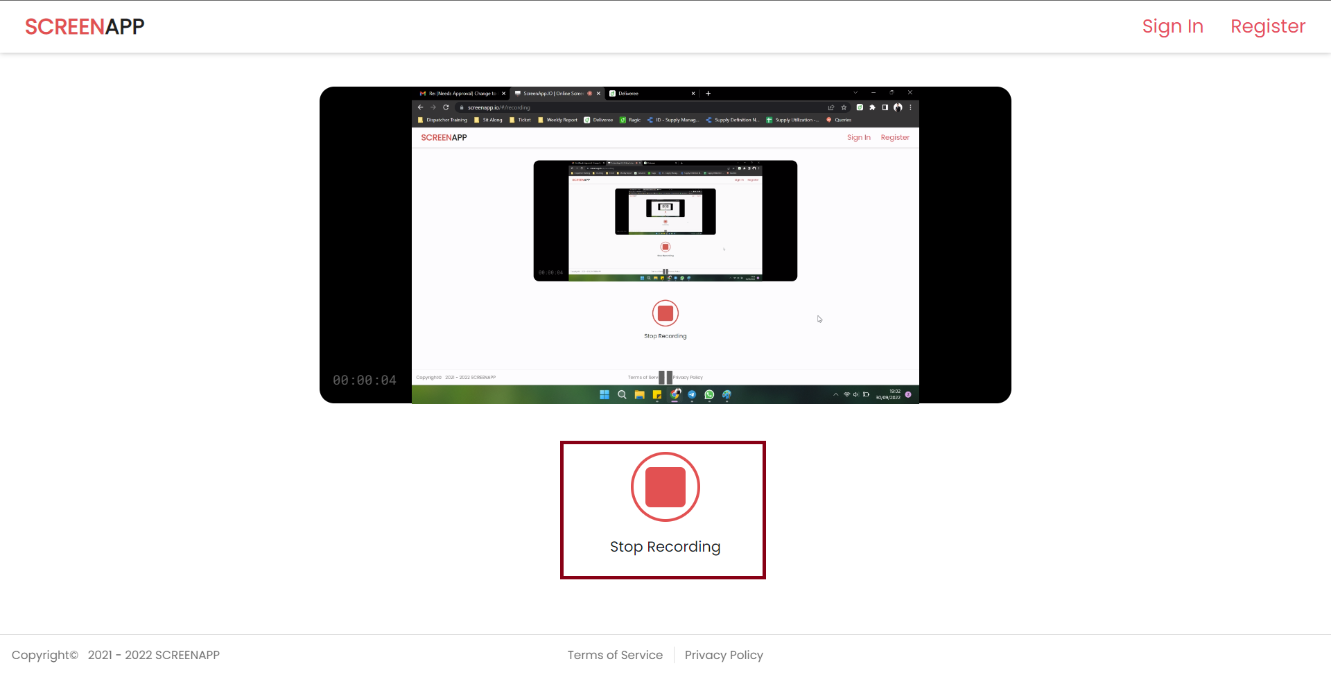 Stop Recording Your Screen