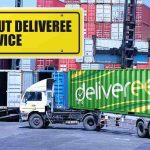 Deliveree's container truck in dockyard