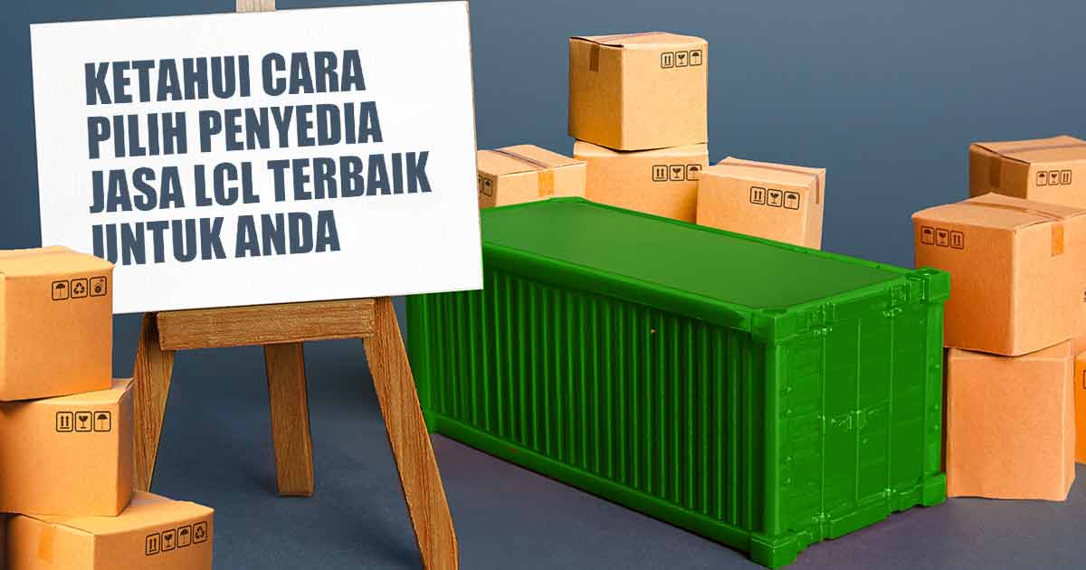 Ilustrasi kontrainer dan barang kargo