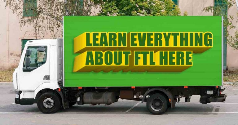 Green Trucks with wording that says everything about LTL