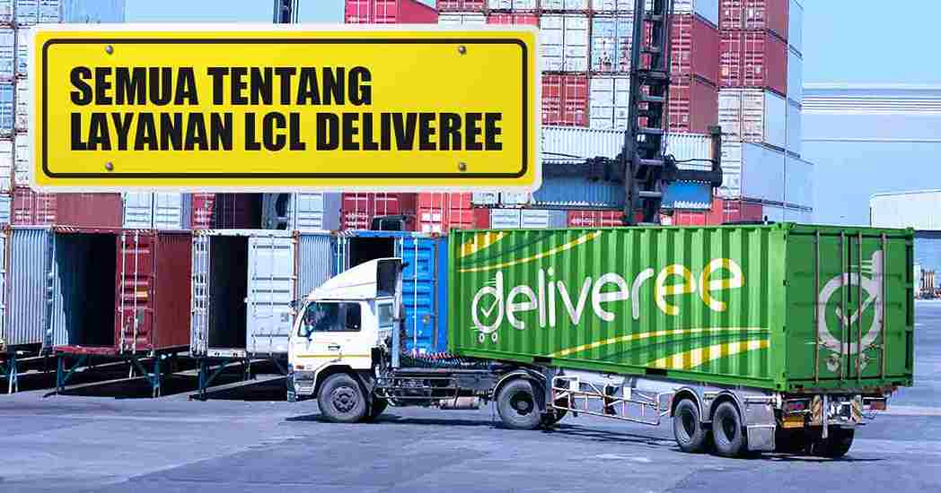 Truk kontainer Deliveree di Pelabuhan