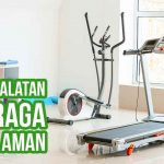 Ruangan olahraga dengan treadmill, sepeda statis, dan alat kebugaran lainnya, siap dikirim dengan aman menggunakan jasa pengiriman Deliveree.