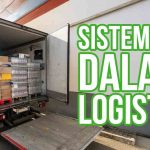 Gambar menunjukkan truk dengan pintu belakang terbuka dan barang yang sedang dimuat, dengan teks "Sistem ISO dalam Logistik."