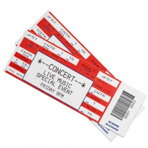 Tiket konser sebagai hadiah pengalaman berkesan.