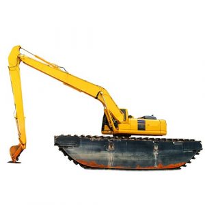 Ilustrasi Amphibious Excavator.