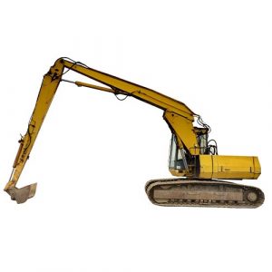 Ilustrasi Long Reach Excavator.
