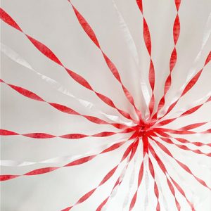 Gantungan Pita Spiral Merah Putih