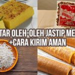 Kumpulan oleh-oleh khas Medan seperti bika ambon, kacang Sihobuk, teri medan, dan bolu gulung.