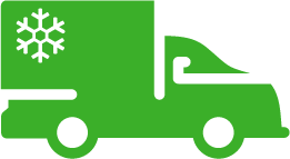 Chilled Truck Green Icon