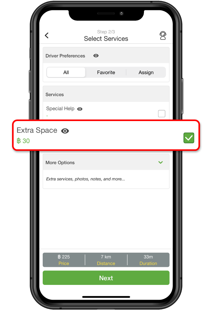 Extra Space for Eco Car l Deliveree Logistics